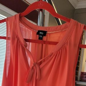 Coral massimo tank top